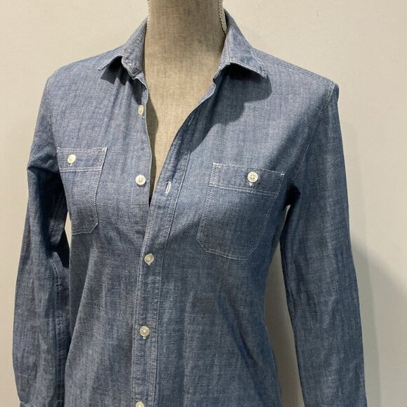 J Crew Western Denim Jean Shirt - Picture 5 of 14